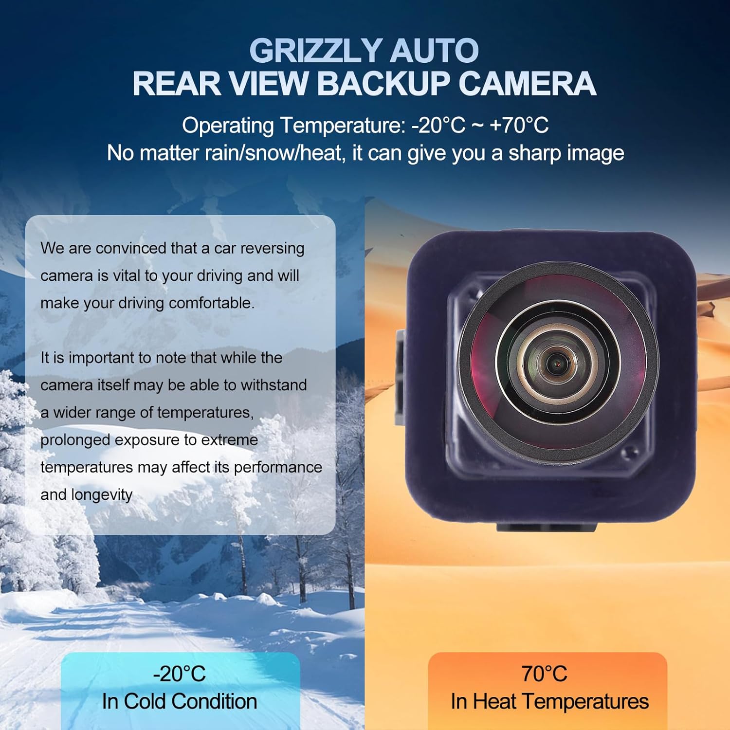 Rear View Backup Camera Replacement for Replacement for Ford 2011 2012 2013 2014 F150 2011-2014, for Mustang 2015-2018 Replace BL3Z-19G490-B EL3Z-19G490-D