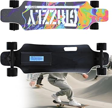 Electric Skateboard, Ultra-Long Range 15km, Top Speed 24km/h, Professional Mountain Board for Adults, Complete Longboard with Remote Control