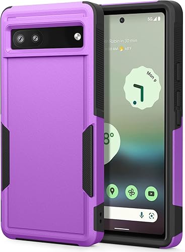 Miniatura 9 de Funda para Google Pixel 6A, funda de teléfono Dual Guard Pixel 6A, carcasa rígida de silicona híbrida a prueba de golpes, funda protectora de cuerpo
