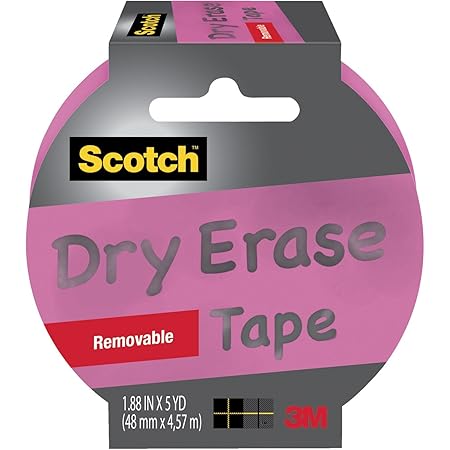 Scotch, Dry Erase Tape Pink