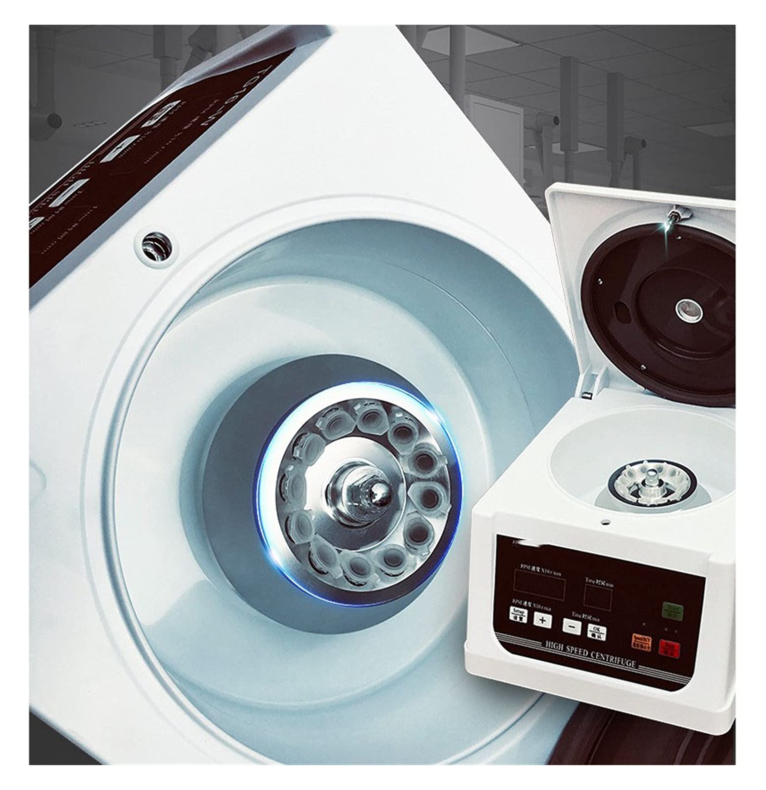 Centrífugas de sobremesa Benchtop Centrifuge Laboratorio Micro Centrífuga de alta velocidad Partícula líquida Equipo de separación rápida Equipos e instrumental de laboratorio