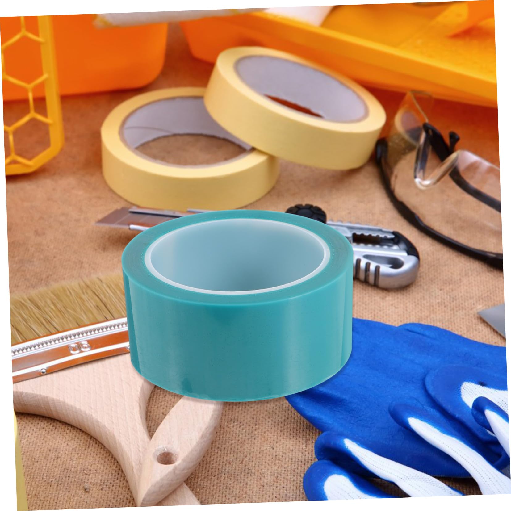 NOLITOY 5 Rollos Cinta de Carrocero Automotriz Resistente al Calor Cinta de Enmascarar para Pintura de Carro para Curvas con Uso Profesional y DIY Color Aleatorio
