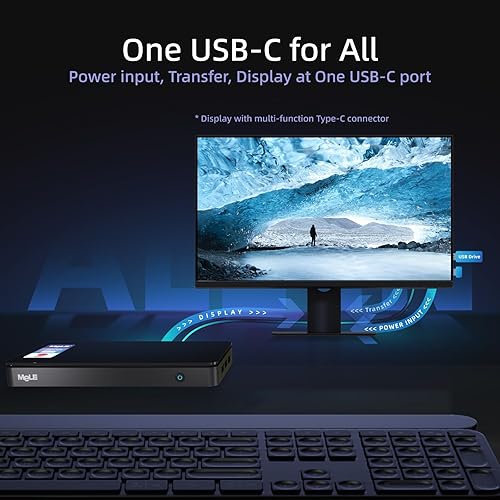 Miniatura 8 de MeLE Mini PC Overclock X2 N95(hasta 3.4 GHz) Alder-Lake 12 generación 16 GB RAM 512 GB Micro computadora de escritorio pequeño para oficina