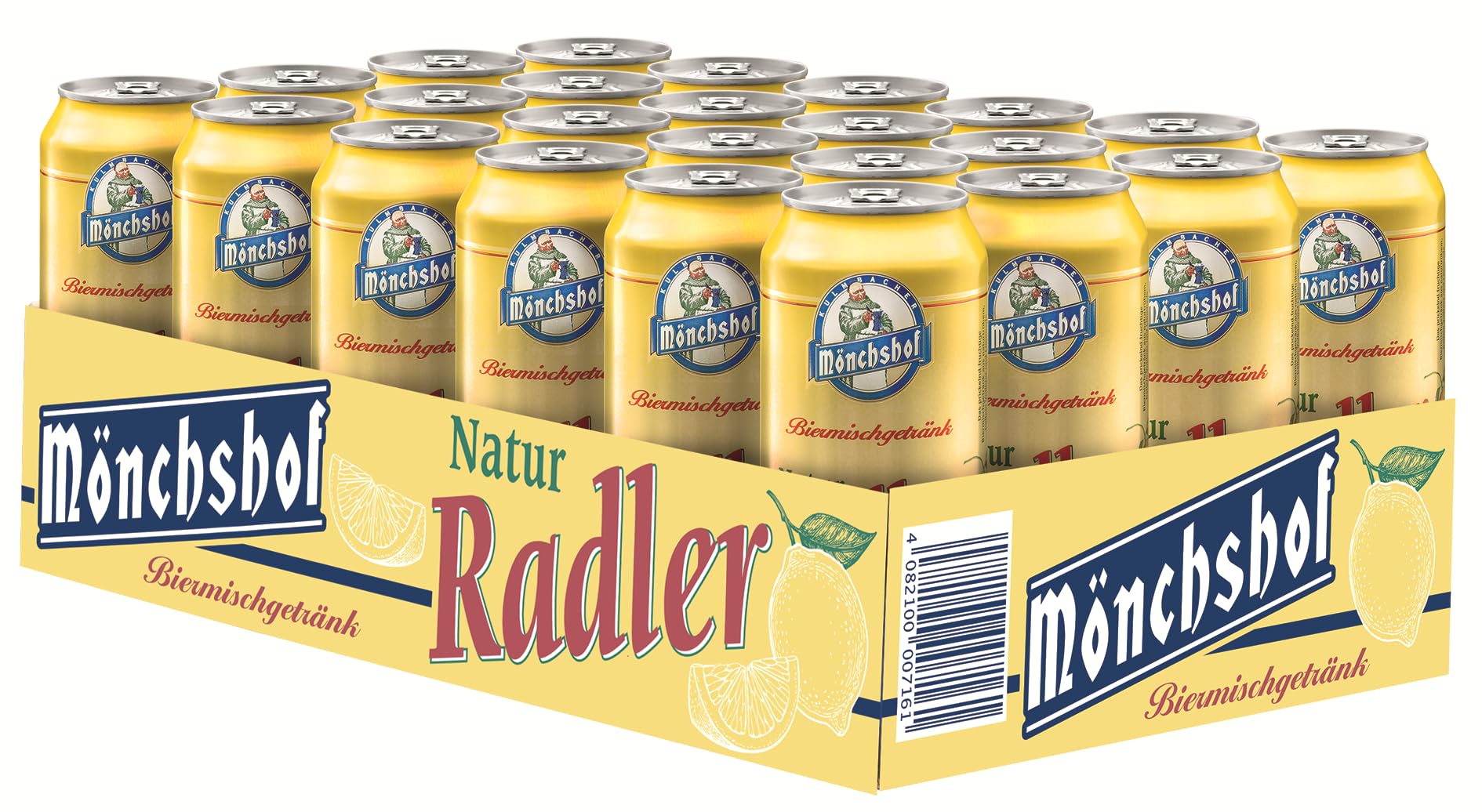 Mönchshof Natur Radler 24 x 0,5 l Dosenbier Einweg