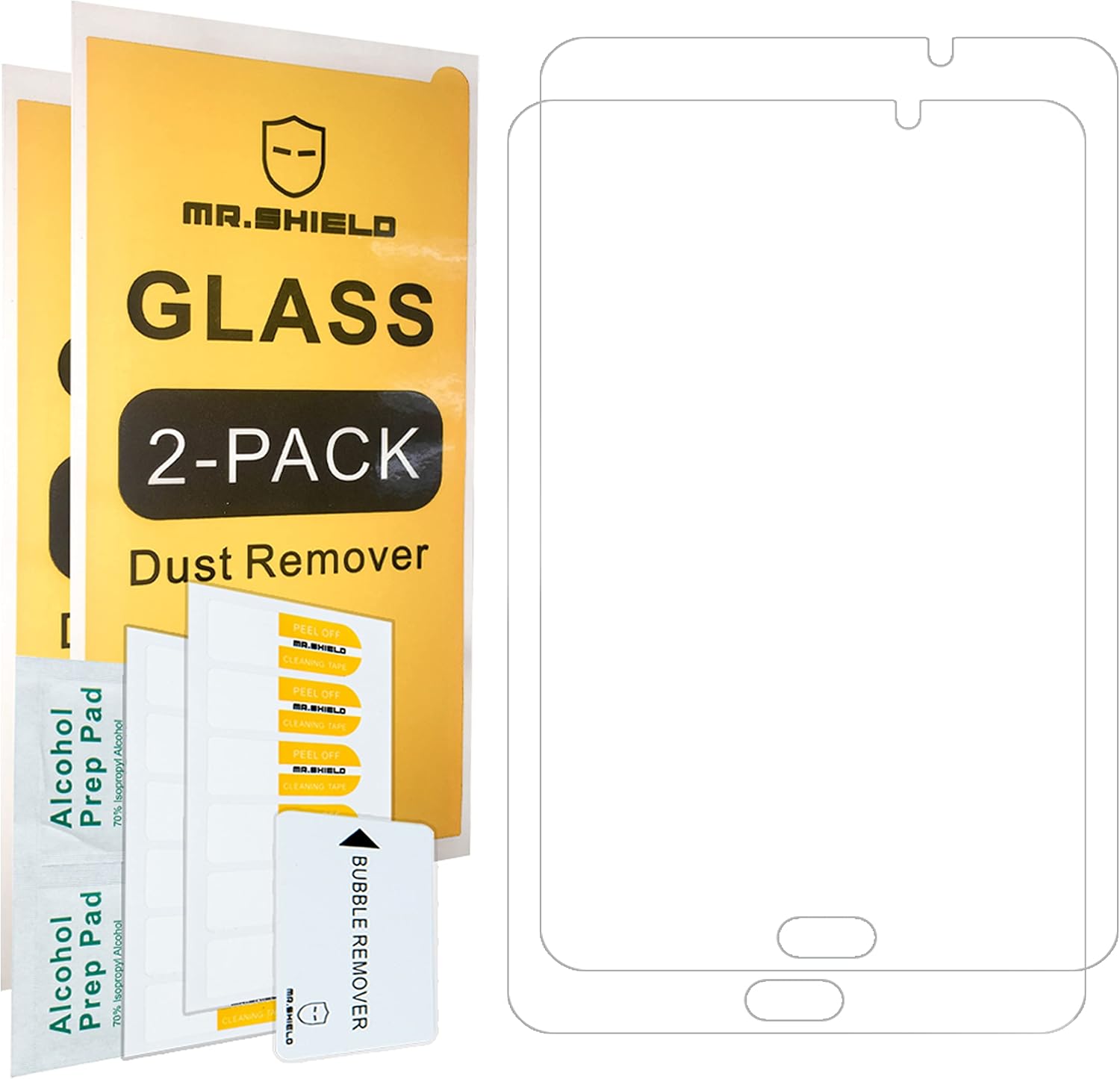 [2-PACK]-Mr.Shield Designed For Samsung Galaxy Tab A 7.0 [Tempered Glass] Screen Protector [0.3mm Ultra Thin 9H Hardness 2.5D Round Edge] with Lifetime Replacement
