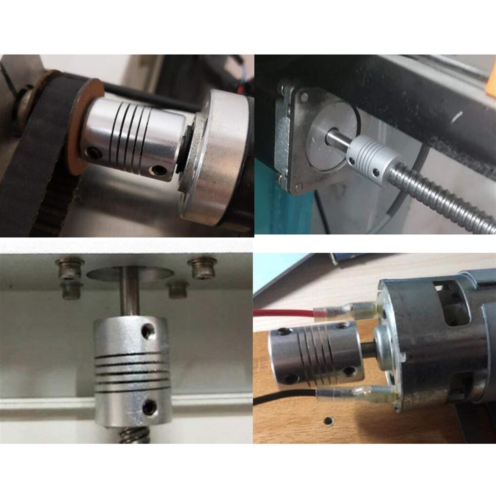 Giunti flessibili 4 pezzi, dimensioni 3/4/5/6/7/8/10 mm, diametro esterno 19 mm, lunghezza 25 mm, utilizzati principalmente for il collegamento di motori, motori passo-passo e così via ( Size : 5X6 )