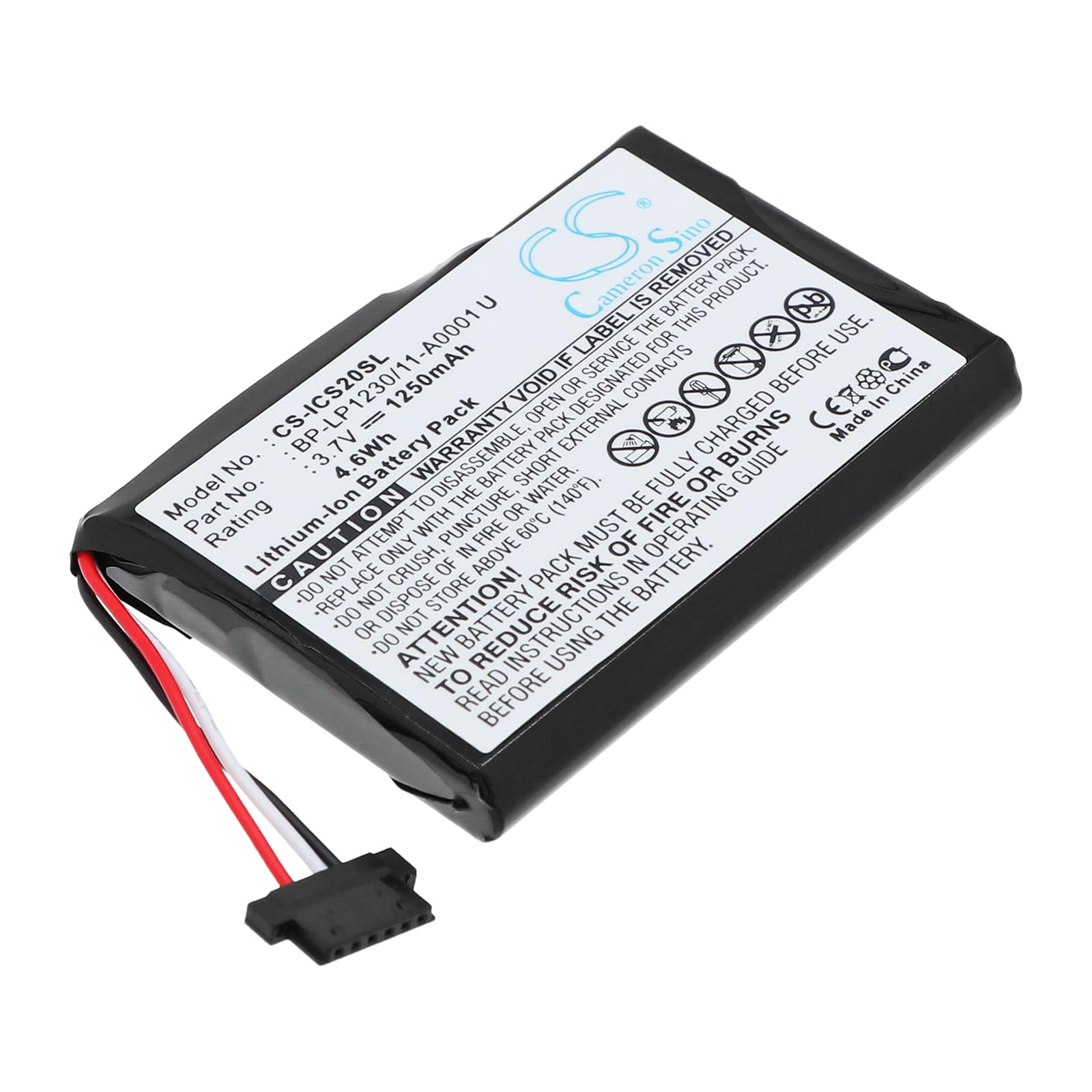 1250mAh GPS Replacement Battery,Compatible with S20