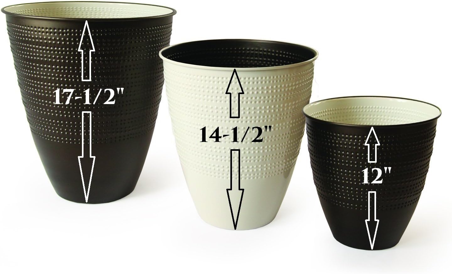 ROBERT ALLEN MPT01988 Dunbar Planter, 14-Inch, White