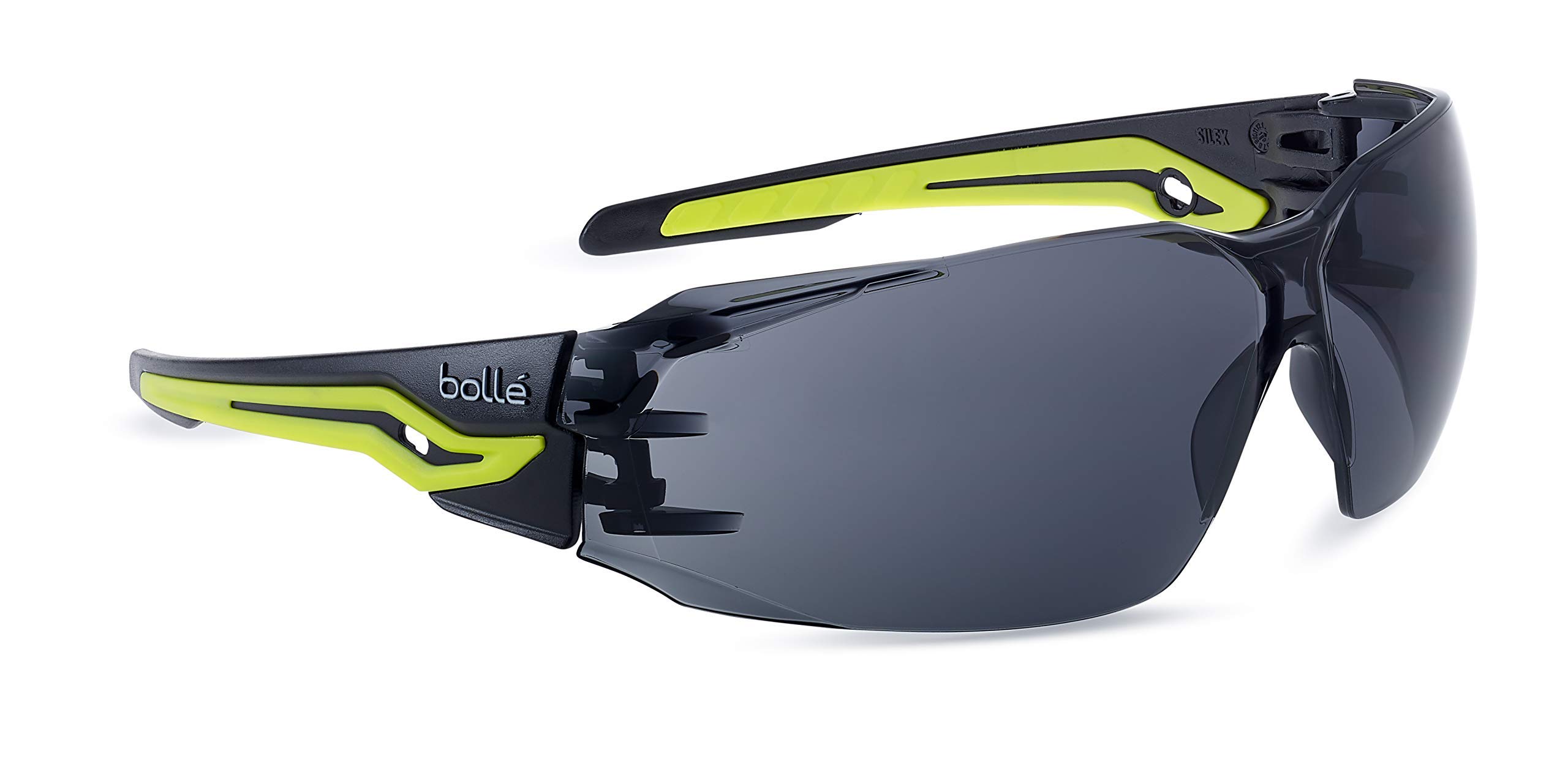Bolle Smoked Lens Safety Glasses SILEXPPSF SILEX+ With Platinum Coating