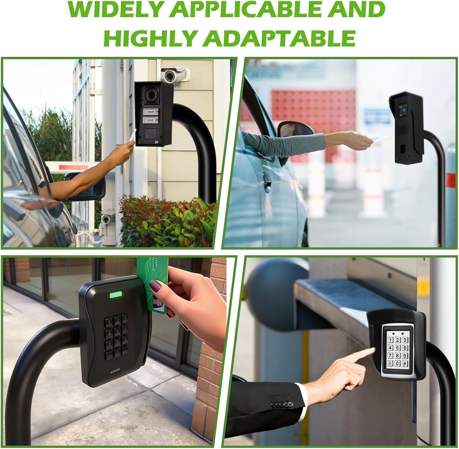 Universal Gooseneck Pedestal Post for Automatic Gate Opener Keypad – 68" Height Burial Outdoor Mount, Compatible with Ghost Controls, Mighty Mule, CO-Z, Topens Wired, Easy to Installation