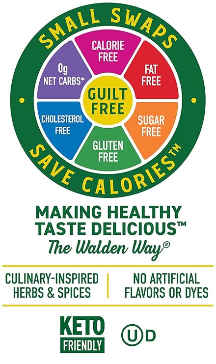 Walden Farms Caesar Dressing 12 oz. Bottle (3 Pack) - Creamy & Light Tangy Flavor, 0g Net Carbs Condiment, Kosher Certified - Natural Topping for Salads, Pasta, Burger, Marinade for Chicken and More