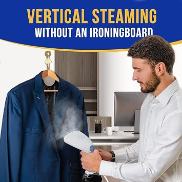 Rolipo Steamer for Clothes 1350W, Portable Handheld Clothes Steamer for Home & Travel, Upgraded 400ML Tank, Fast Heat-Up Wrinkle Remover with Leak-Proof Design