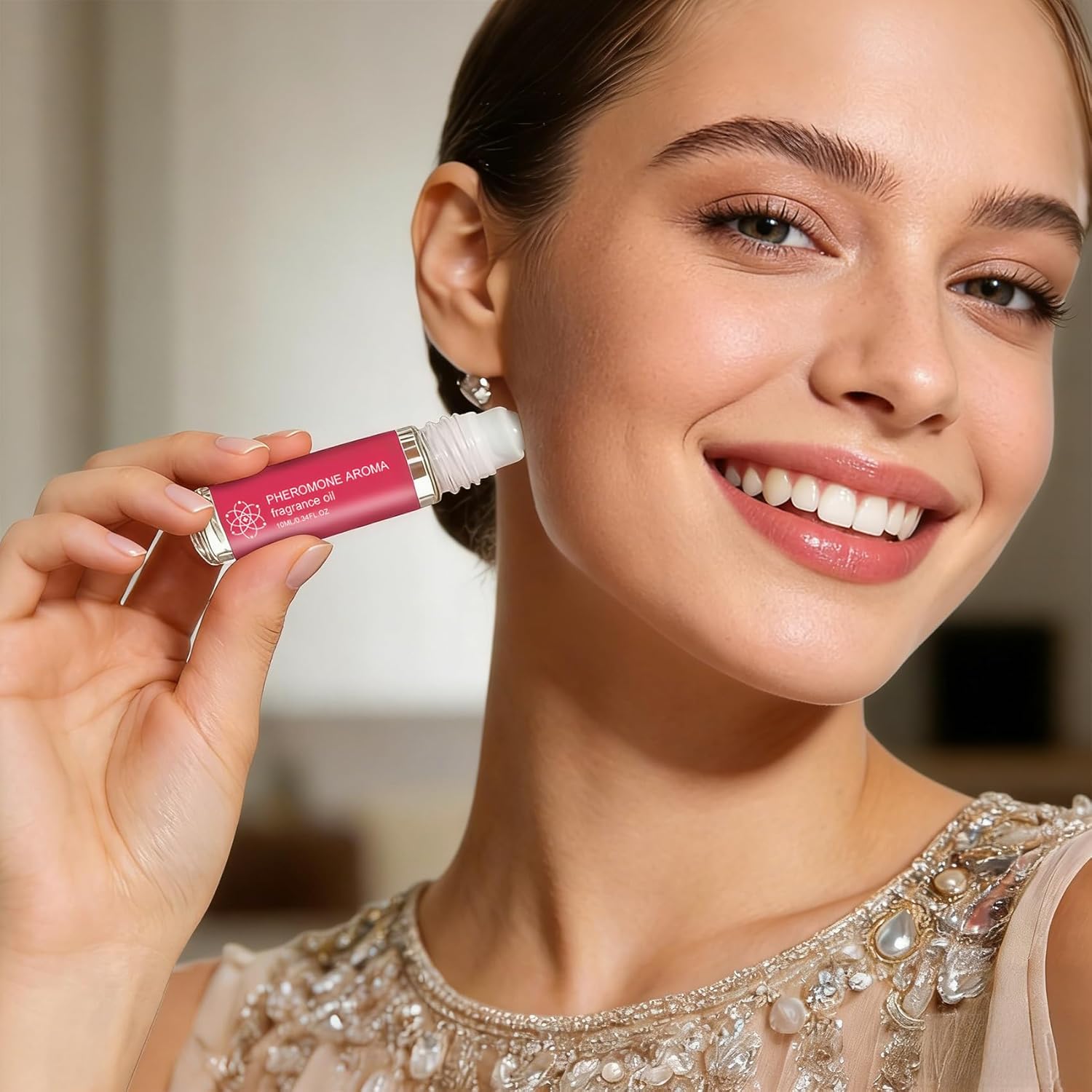 Perfume for Women, Long Lasting Roll On Oil Fragrance for Date Night, Fruity and Floral Daily Allure & Sensual Gift, Travel Perfume Day to Night Wear for Women - 0.34 fl.oz (10mL) - Image 5