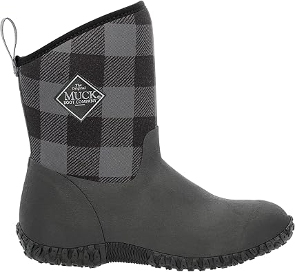 MUCK Womens Muckster II Mid Fleece Boot, Black, Size 8M
