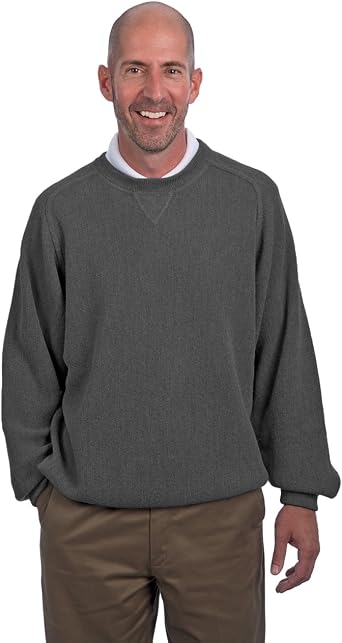 Alpaca Golf Sweaters - Mens Crewneck Golf Sweatshirt/Sport Pullover Sweater - 100% Alpaca Wool