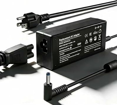 65W Power Cord Adapter Replacement for HP Laptop Charger 65W 45W Computer Charger Blue Tip