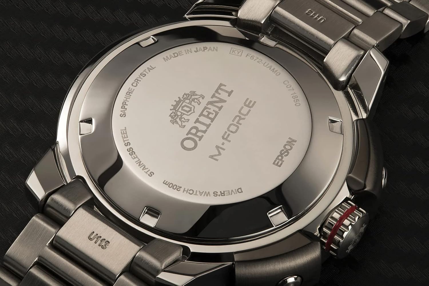 Silver Stainless Steel Bracelet (20 mm) by Orient