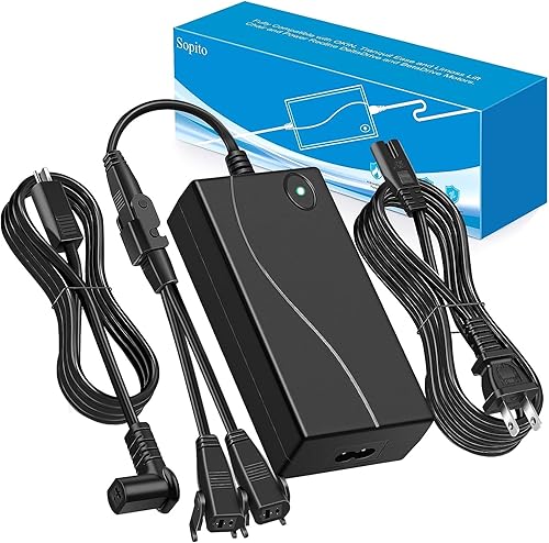 Kit de fuente de alimentación reclinable eléctrica, transformador universal de fuente de alimentación dual de 4 piezas con cable de alimentación de