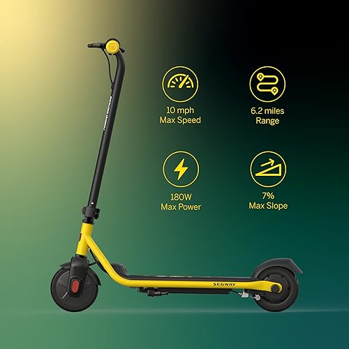 Miniatura 3 de Segway Transformer C8 - Patinete eléctrico para niños, edición limitada, motor de 180 W y casco de bicicleta, patinaje y scooter 80Six para niños,