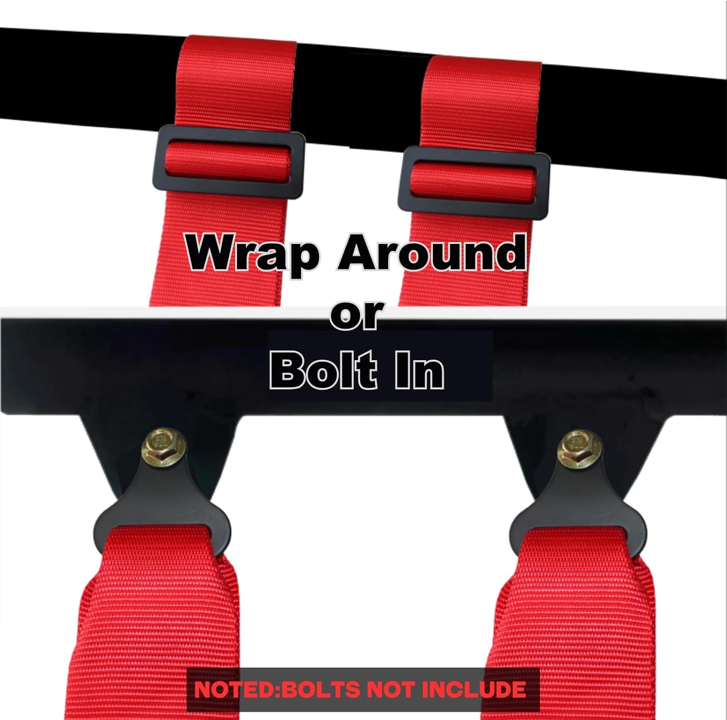 4 Point Safety Harness with Padding, Latch and Link Safety Harness