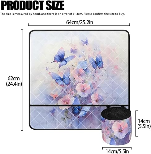 Miniatura 146 de Estera de máquina de coser con flores brillantes y florales bohemias, reduce la vibración, antideslizante, organizador duradero