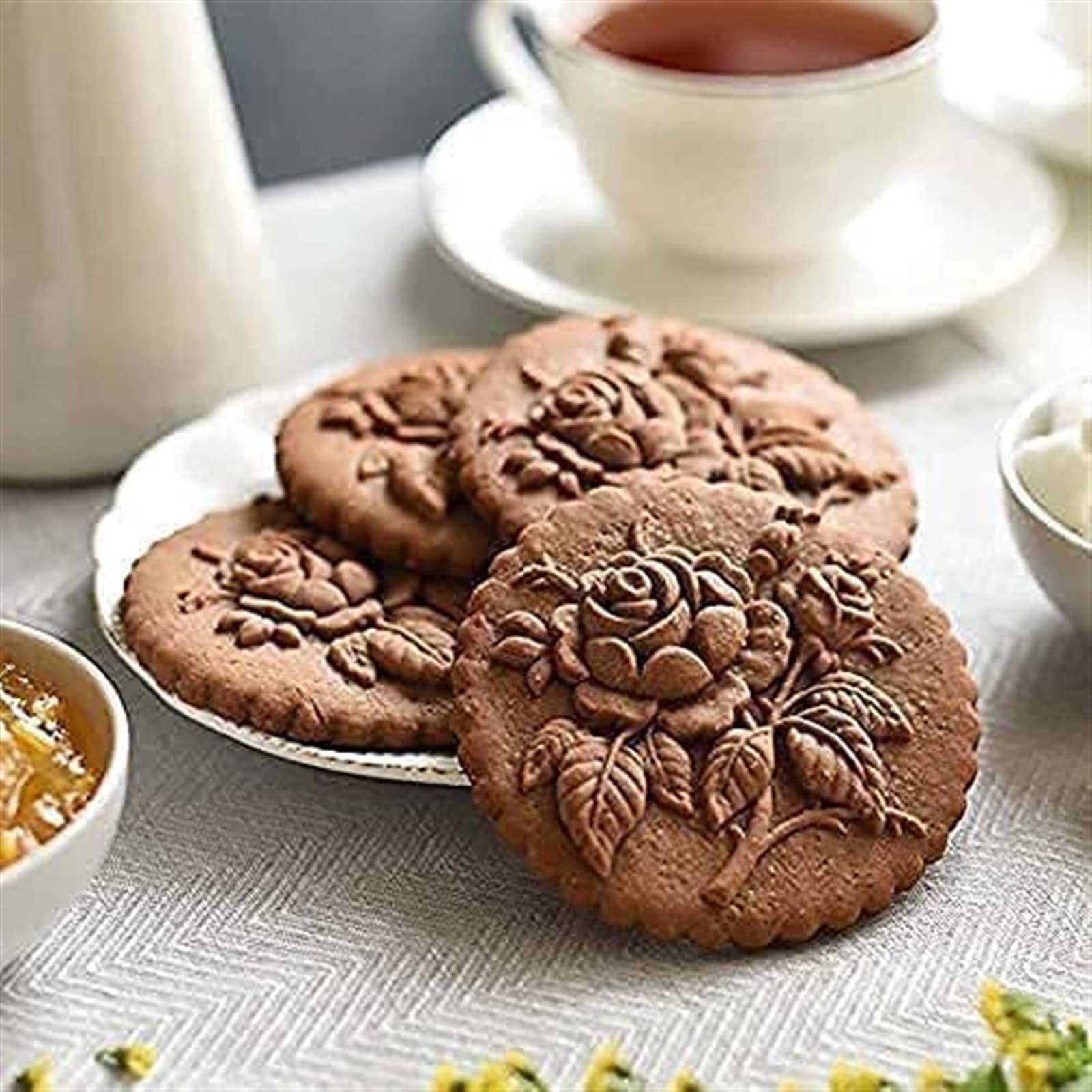 Molde de madera de la galleta, Cortador de galletas en relieve, molde de madera for galletas, pan de jengibre, molde for galletas, piña, rosa de Provenza, sello for galletas, manualidades en relieve(F