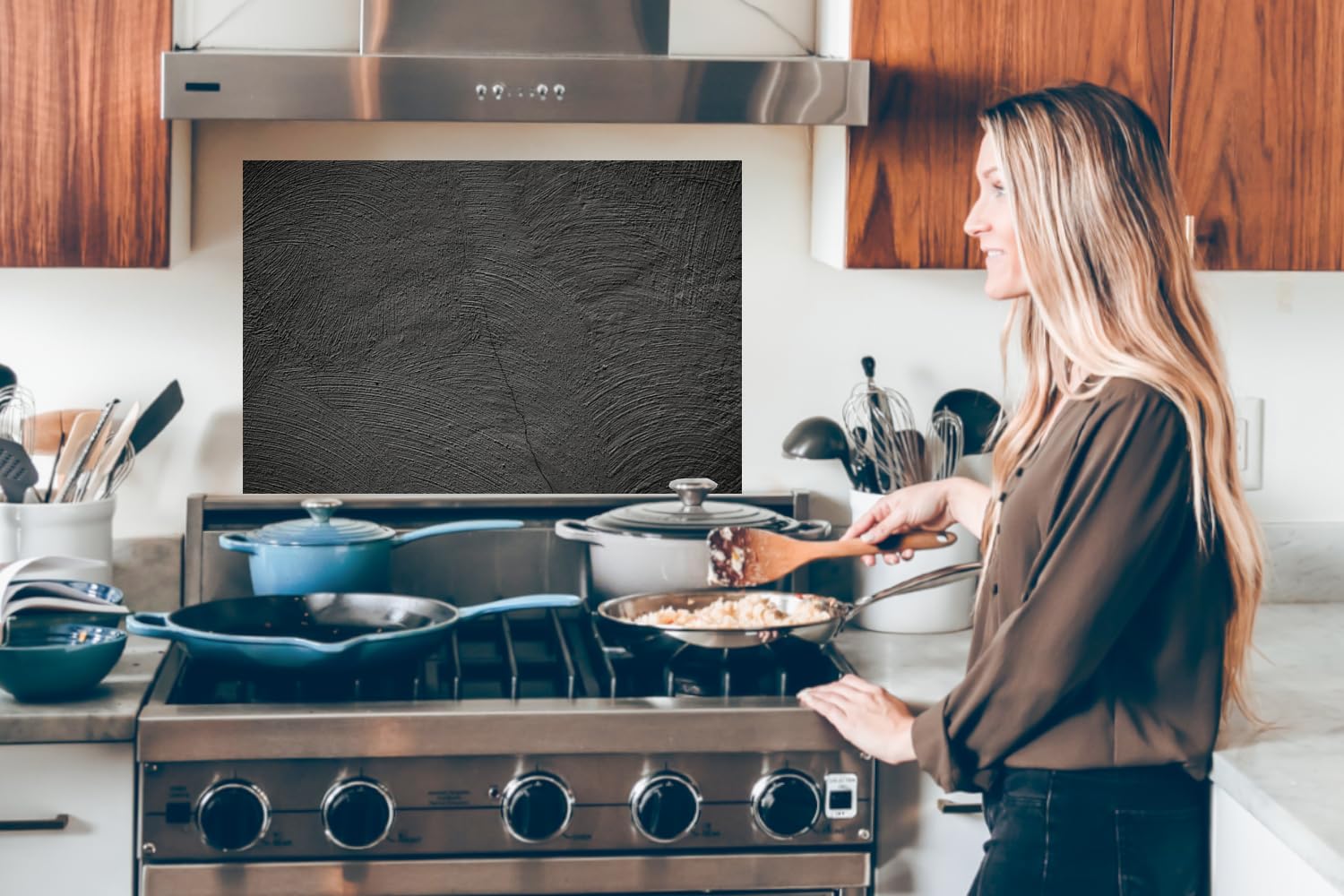 KitchenYeah© Spatscherm Keuken 60x40 cm Kookplaat Achterwand Beschermer Muur Spatwand Fornuis Aluminium Hittebestendig - Beton - Leisteen - Grijs -Betonstructuur KitchenYeah© Spatscherm Keuken 60x40 cm Kookplaat Achterwand Beschermer Muur Spatwand Fornuis Aluminium Hittebestendig - Beton - Leisteen - Grijs -Betonstructuur