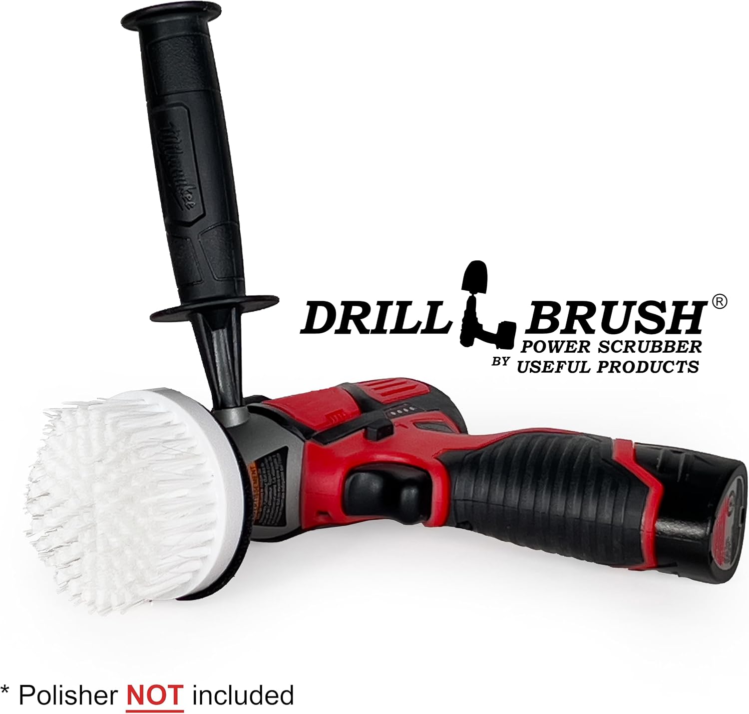 3 Inch Mini Polisher Brush - Hook & Loop Auto Detailing Brush - Interior Car Detailing Kit - Soft Bristle Cleaning Brush - Car Detailing Kit Interior Cleaner - Carpet Cleaning Brush - Auto Care Tool
