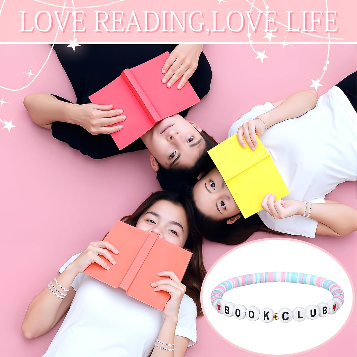 Tondiamo 24 Pack Christmas Book Club Gifts Bulk for Women, Rainbow Colors