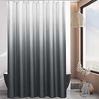 Vista 16 de MitoVilla - Cortina de ducha de tela de nido de abeja burdeos, cortinas de ducha con textura de nido de abeja modernas para decoración de lujo