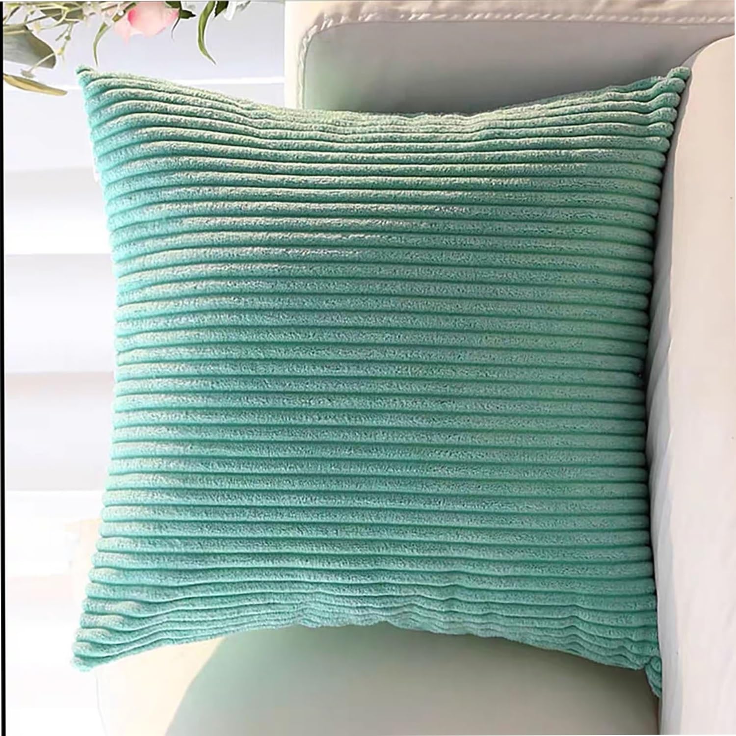 Super King Size Pillow Cases, Square Extra Large Cushion Covers 50x50 60 x 60 70x70 80x80 cm Soft Pillow Cover with Invisible Zipper Decorative pillowcases for pillows Sofa Couch(Color 20,50x50cm(Set — image 1