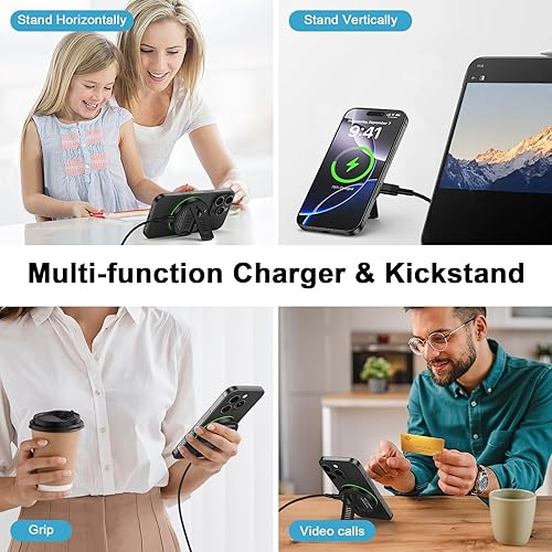 Miniatura 5 de Cargador inalámbrico Samsung Android almohadilla de carga rápida para Samsung Galaxy S25 UltraS25 EdgeS25S25+ S24 S23 S22 S21 S20,15W Magsafe