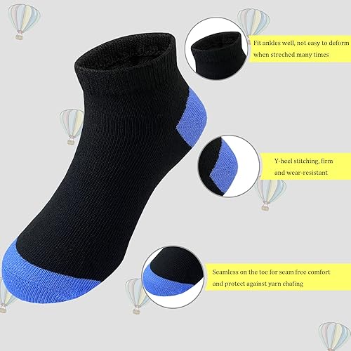 Miniatura 4 de Tsmollyu Calcetines para niños, 25 pares de calcetines deportivos para niños, calcetines deportivos de corte bajo