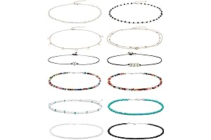 4-12 Pieces Beaded Choker Necklaces for Women: Unleash Your Bohemian Spirit