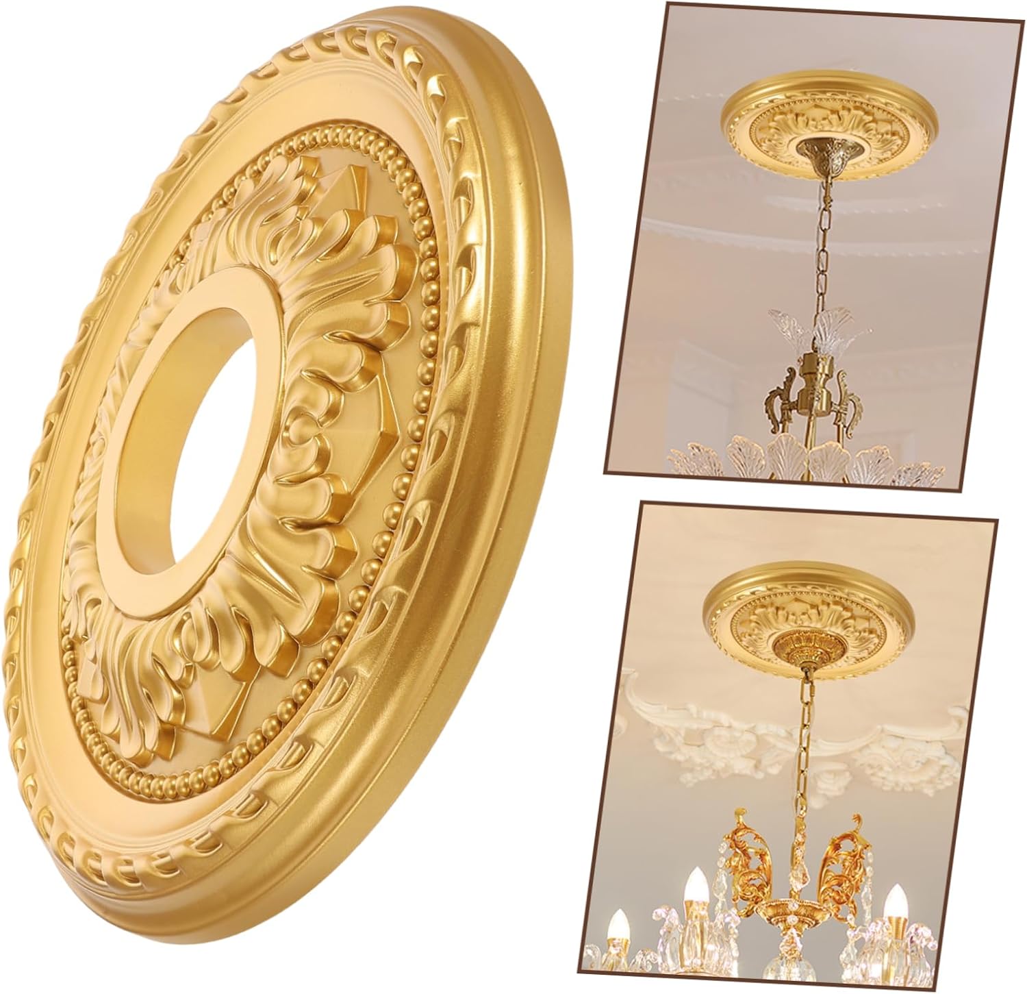 PRETYZOOM Ceiling Light Medallion Modern Decorative Ceiling Fan Trim Led Picture Lights for Wall