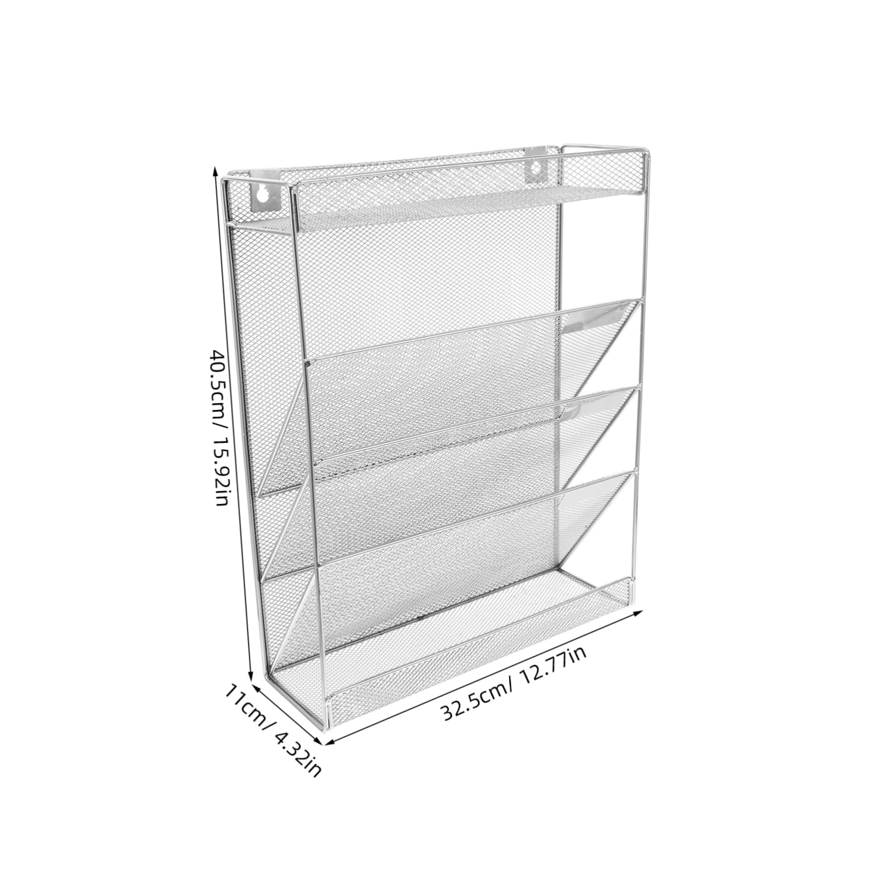Wand Aktenorganizer 1 Satz aus Eisen, Wandmontiert, Mehrstufig