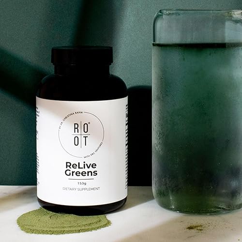 Miniatura 4 de Root Relive Greens de Dr. Rahm's | Superfood Powerhouse con verduras de hoja verde, frutas y fibras oscuras - 5.40 oz