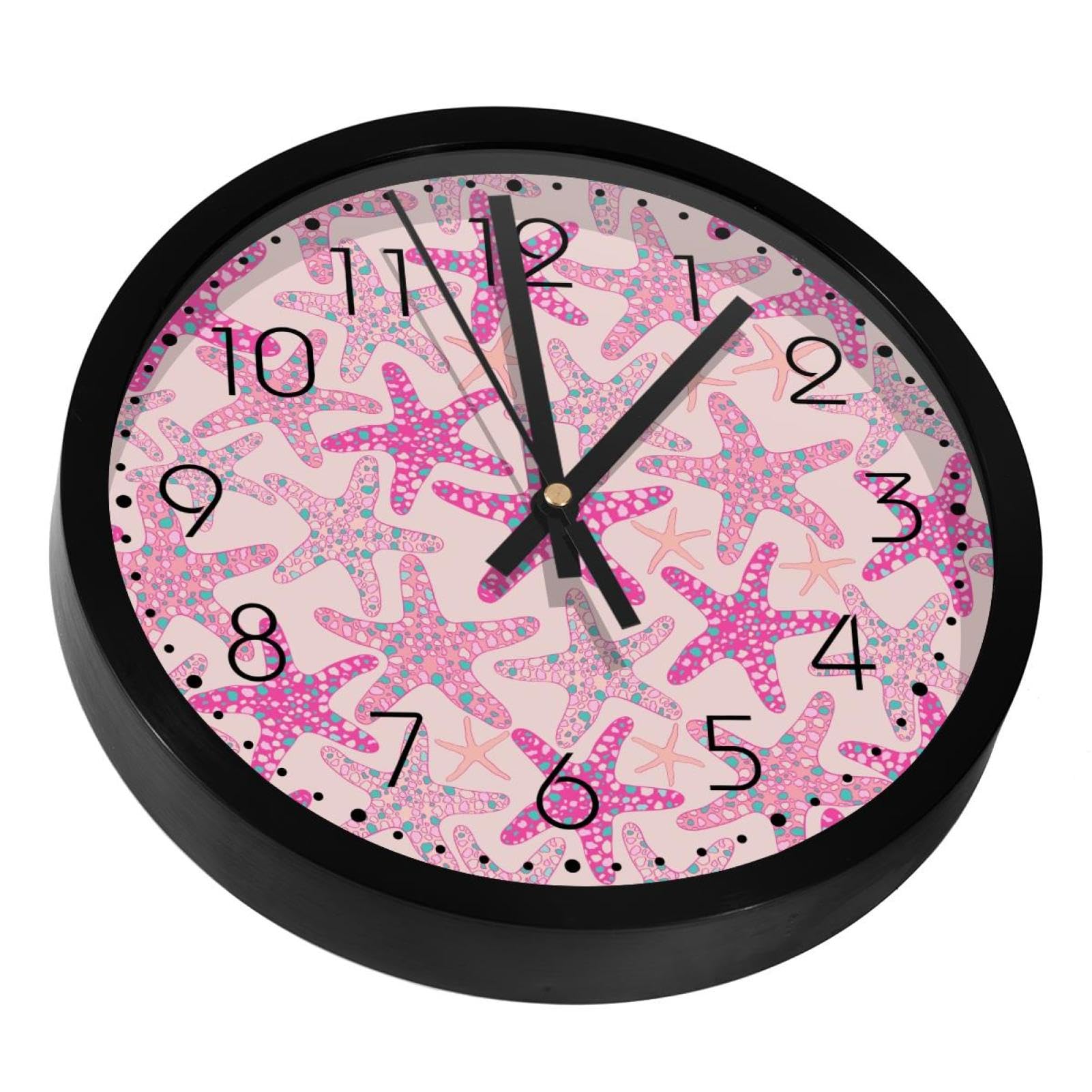 Horloge murale étoile de mer pour décorer la chambre et le salon avec élégance