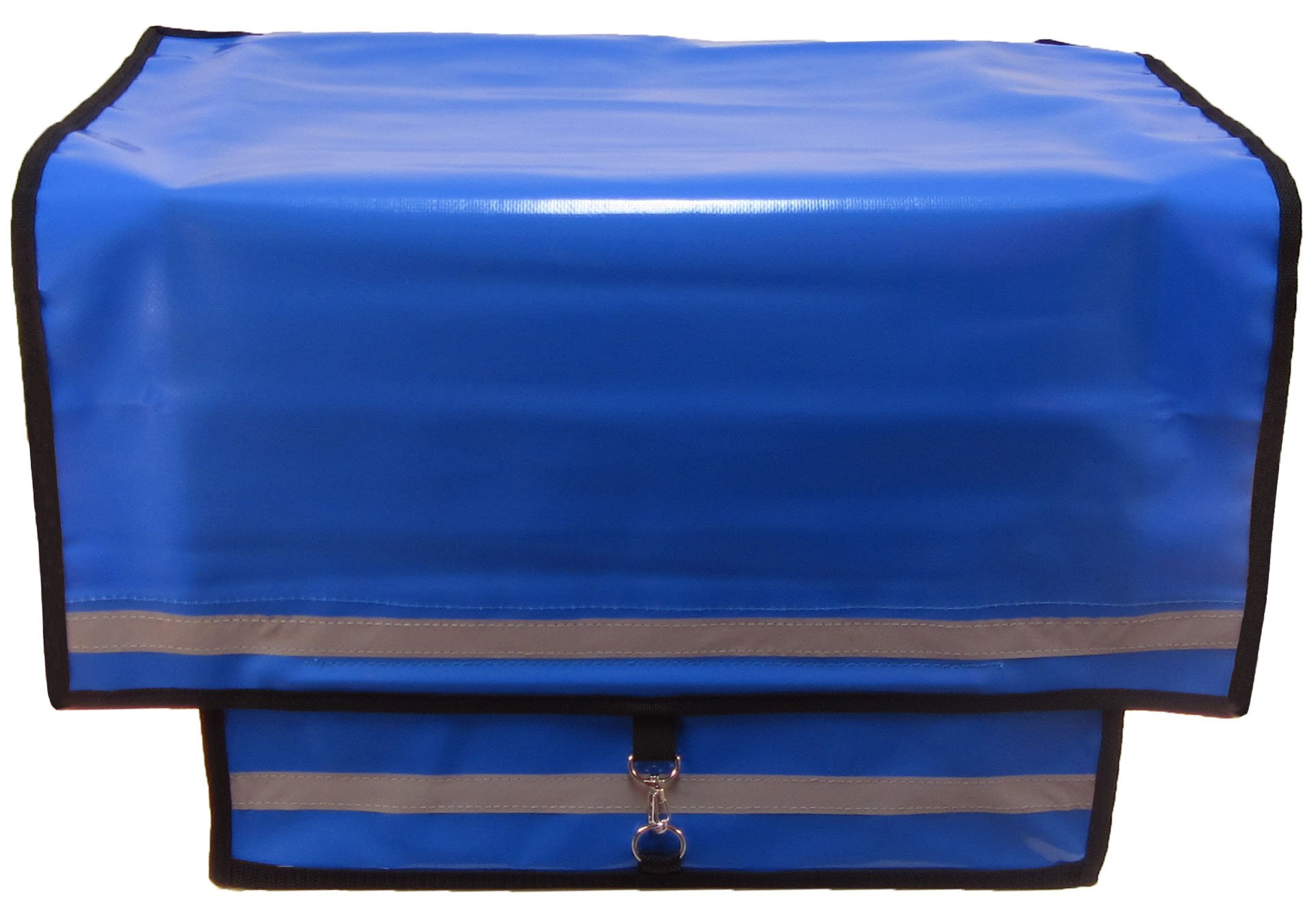 Zeitungsroller Zeitungswagen Multi 2 mit Zwei blauen Zeitungstaschen aus LKW-Plane, Zustellerbedarf