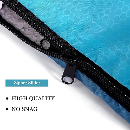 Miniatura 3 de Saco de dormir de campamento para adultos, niños y niñas, clima frío y cálido, verano, primavera, otoño, ligero, bolsa compacta impermeable para