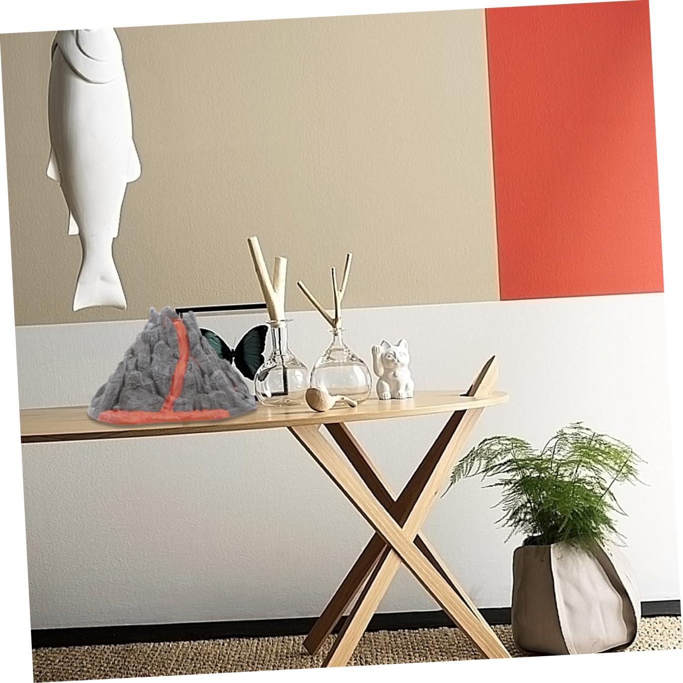 ORFOFE Simulato come Regalo Effetto Spray Dinamico in Pvc Decorazione Realistica per Desktop per Famiglia e Amici