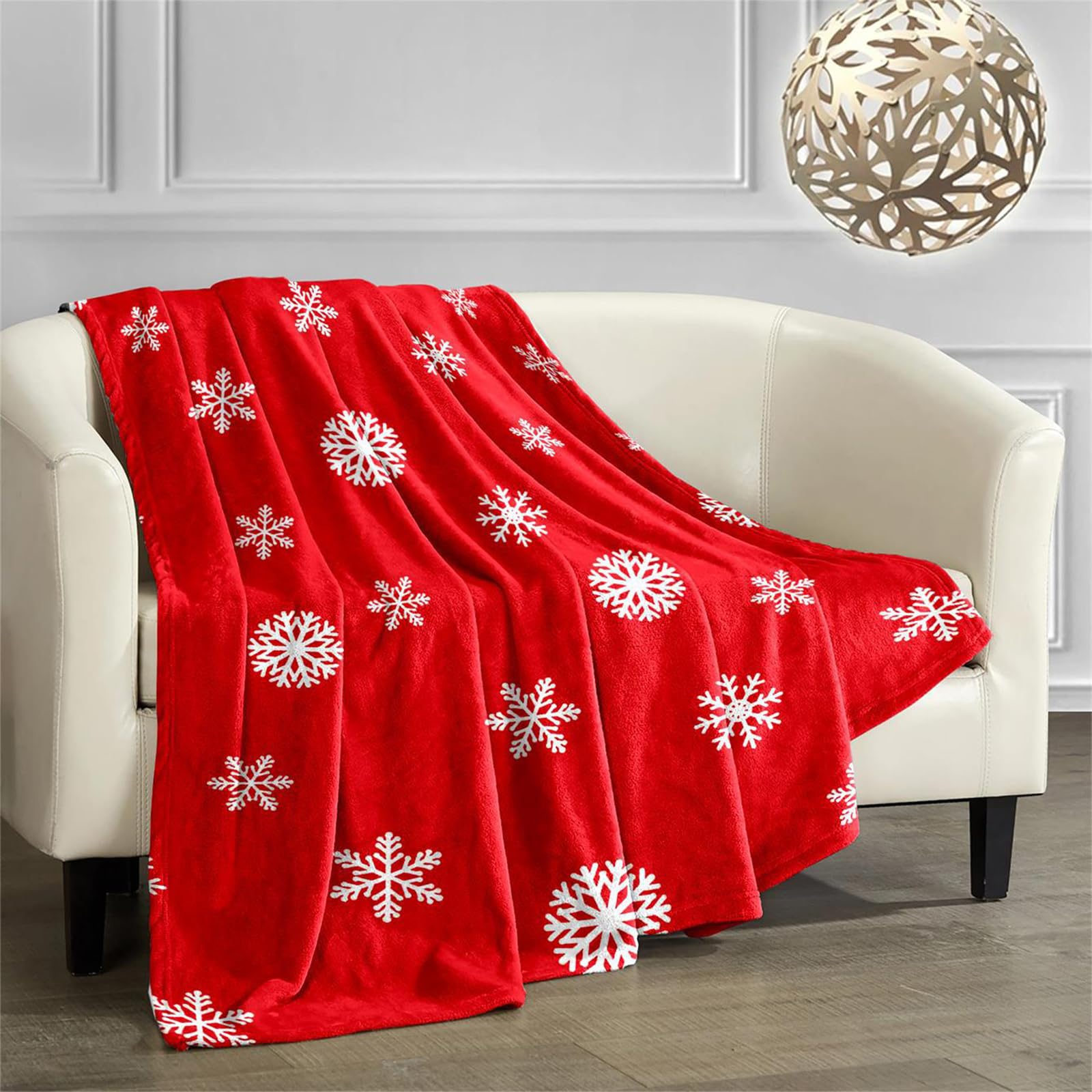 Couverture de Noël en peluche douce pour partager des instants magiques en famille