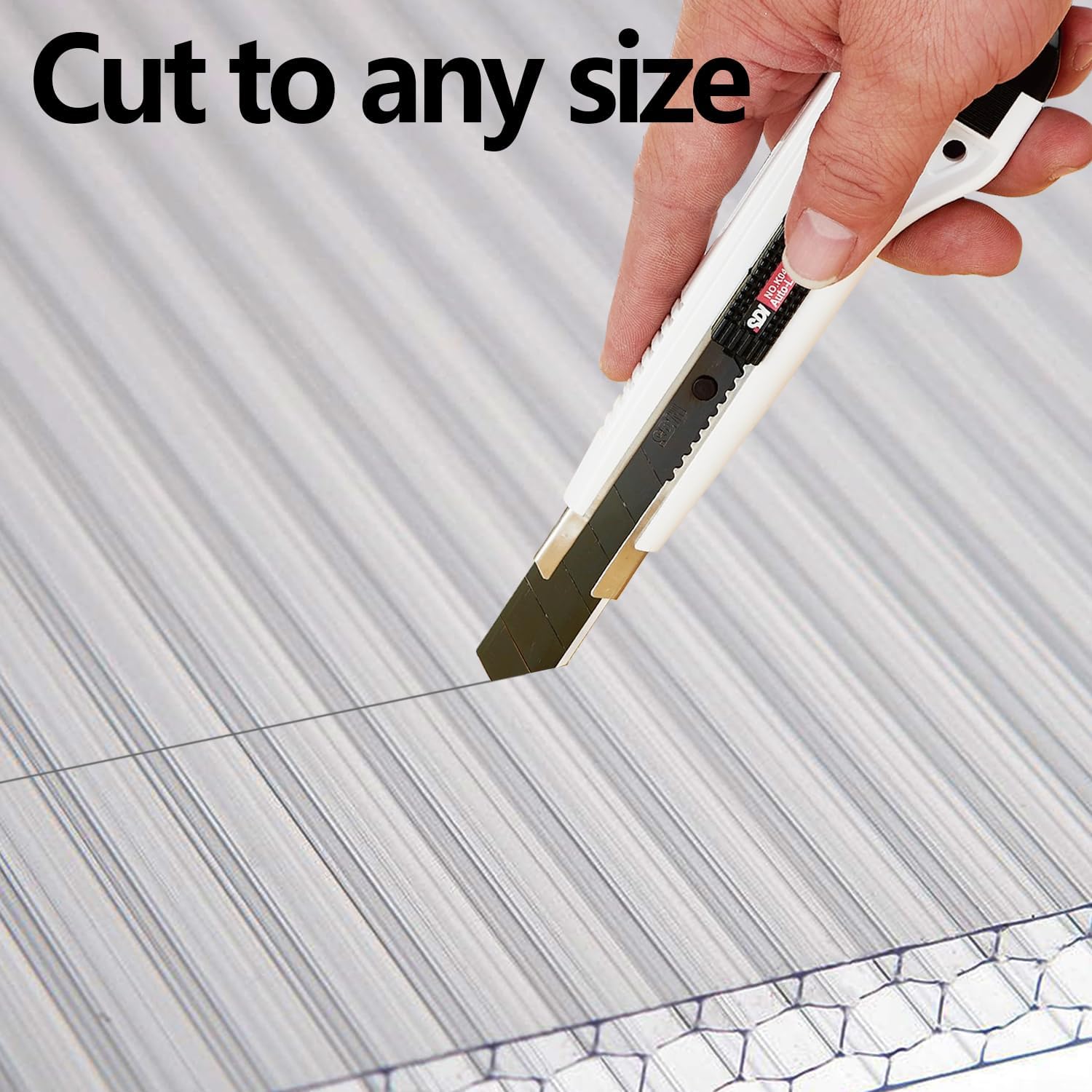 6 Pcs 4'x2'x0.32 Honeycomb Polycarbonate Panels: Heavy-Duty, Waterproof, UV Protected, Transparent, Durable Roofing for Sunrooms.