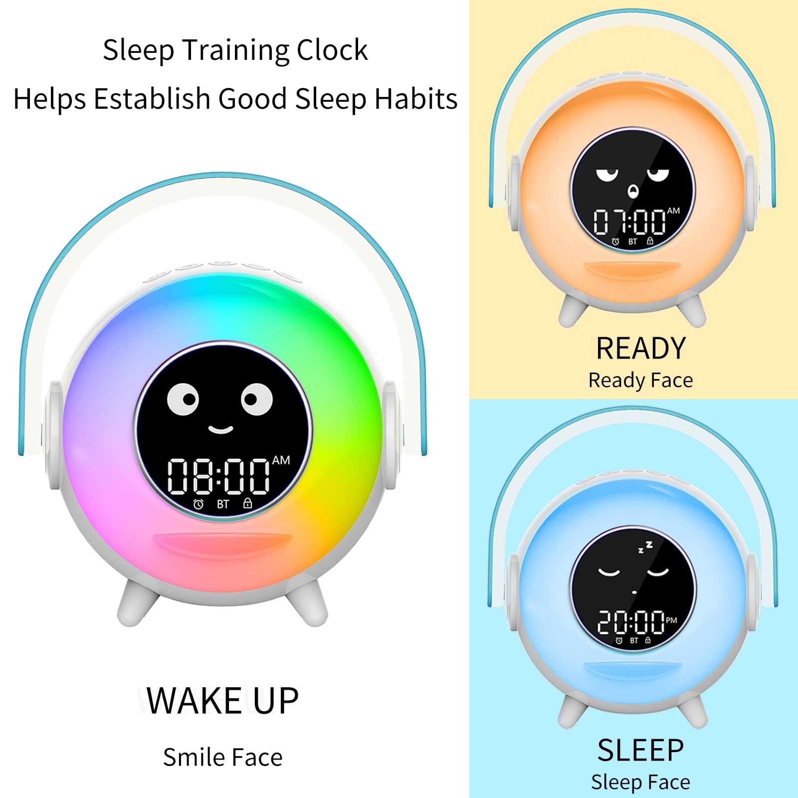 Sleep Training Clock A100 Toddler & A300 Kids Alarm Clock With Night ...