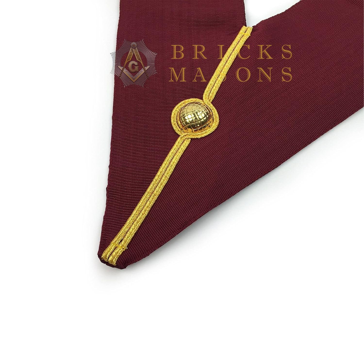 Bricks Masons Officers Royal Arch Chapter Officer Collar - Triple Tau Insignia