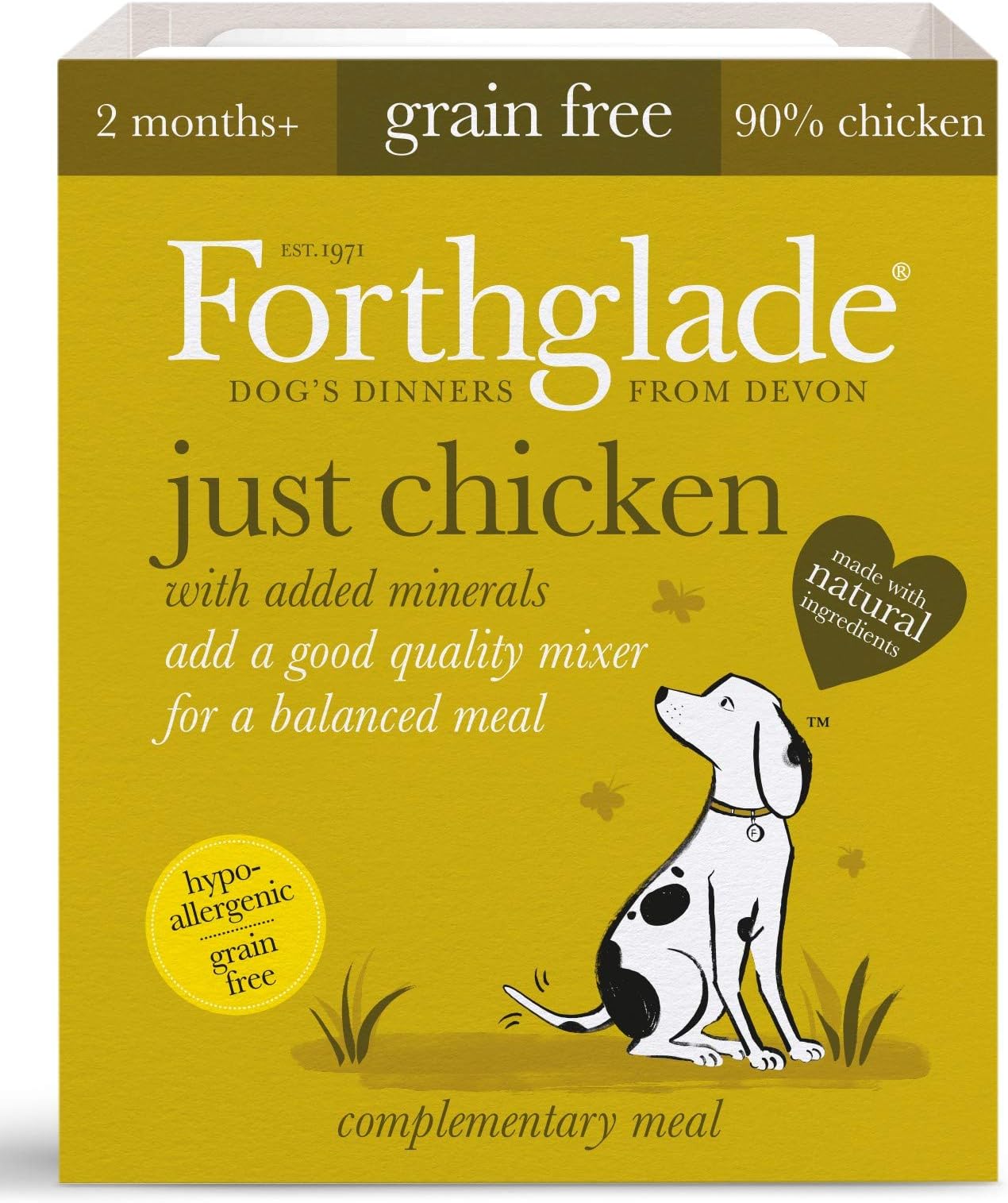 Forthglade Natural Chicken Menu 395 g (Pack of 18)