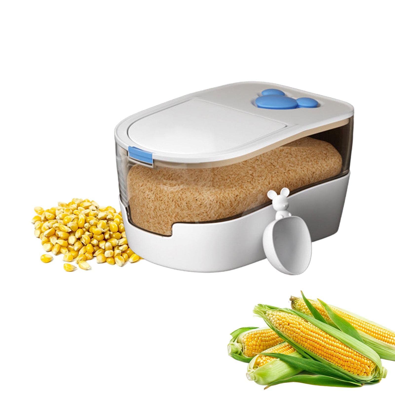 6-in-1 Getreidespender 10L - Vorratsdose Für Reis, Müsli & Nüsse Mit Wandmontage