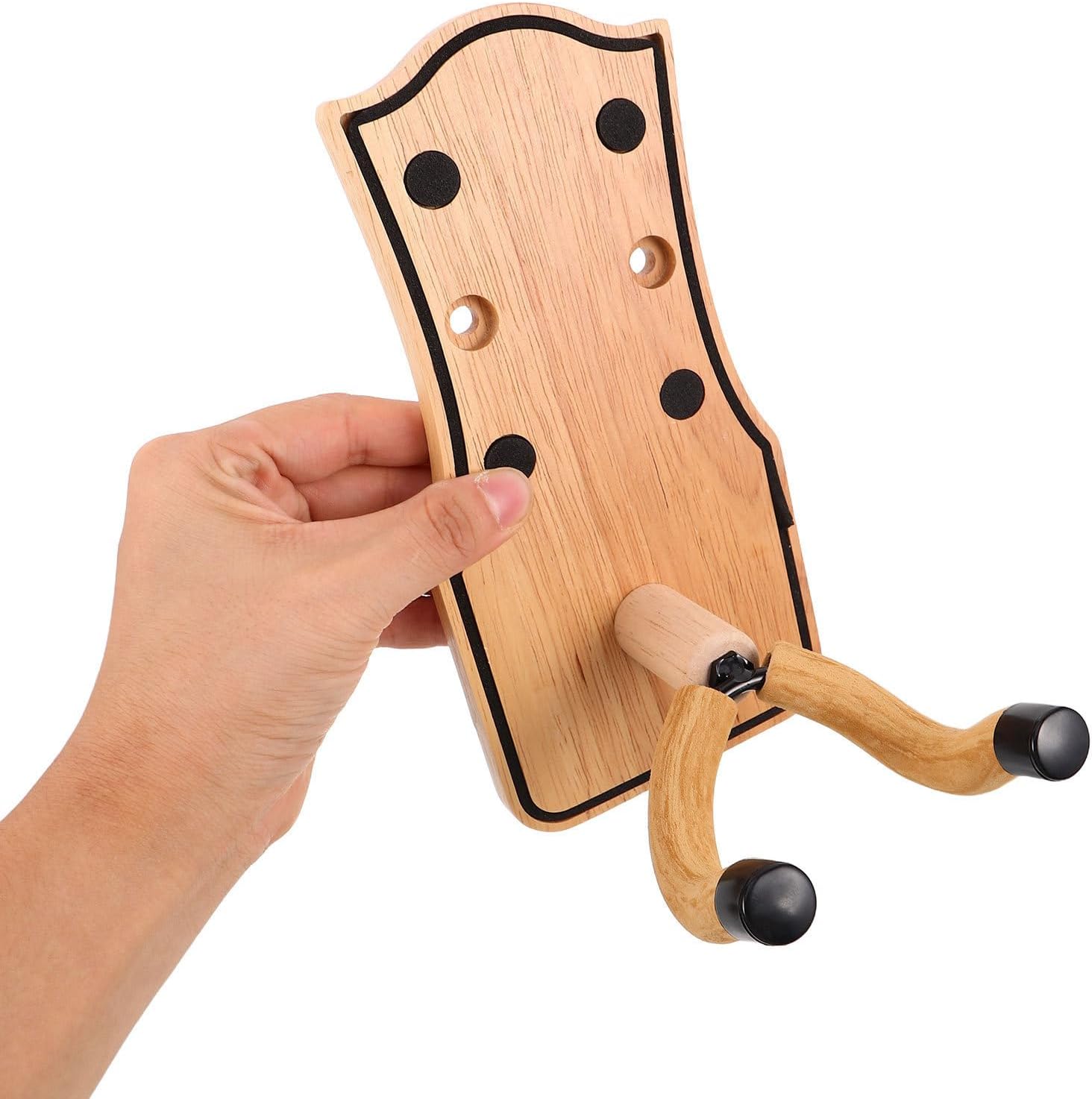 Guitar Festival and Acoustic Guitar Wall Mount Hanger Hook with Universal Compatibility and Effortless Installation, Farmhouse Wooden Design Instruments for Interior