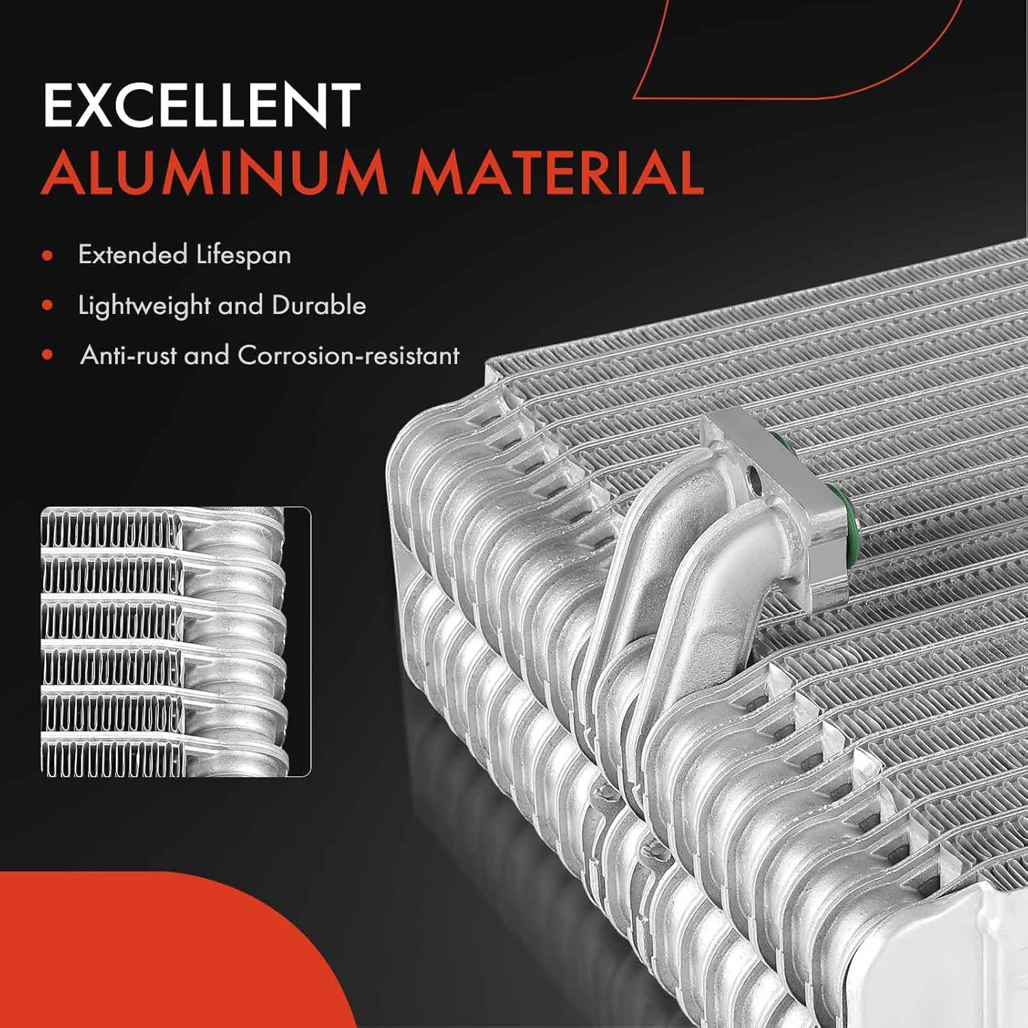 A-Premium Front AC Evaporator Core Compatible with Toyota Tacoma 1995-2004, built from 1/95