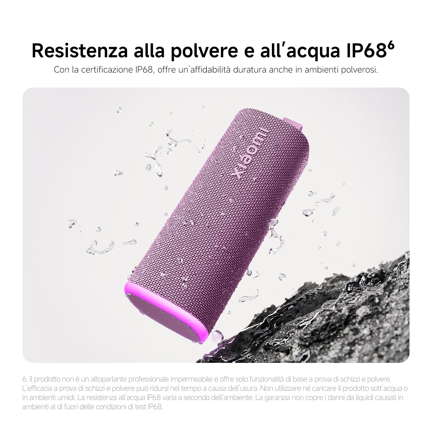 XIAOMI Sound Play Cassa Bluetooth Portatile 18W, Luce RGB Ambientale, Suono Potente Immersivo, Auracast Multi-Speaker, 14 Ore di Autonomia,IP68 Waterproof, TWS Pairing, Bluetooth 6.0,Verde